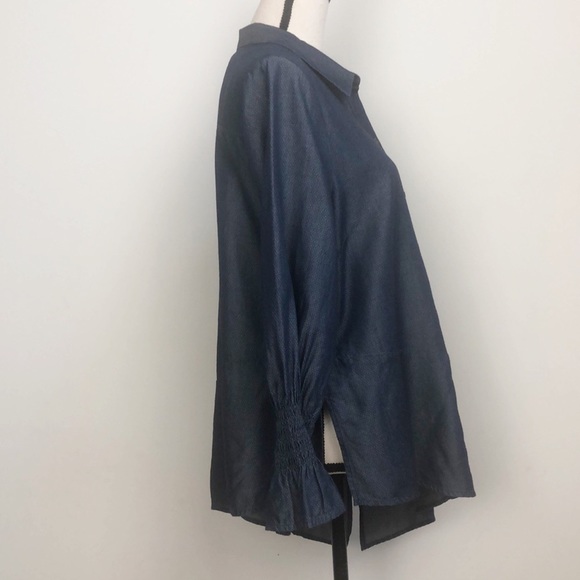 Westbound Asymmetrical Button Down Gypsy  Boho Festival Tunic Sz MP NWT - Picture 4 of 10